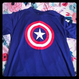 Captain America under armour dri fit top
